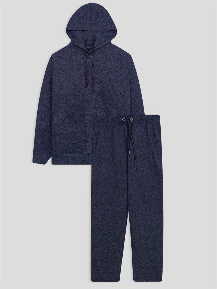 Men's French Terry Navy Melange Jogging Set