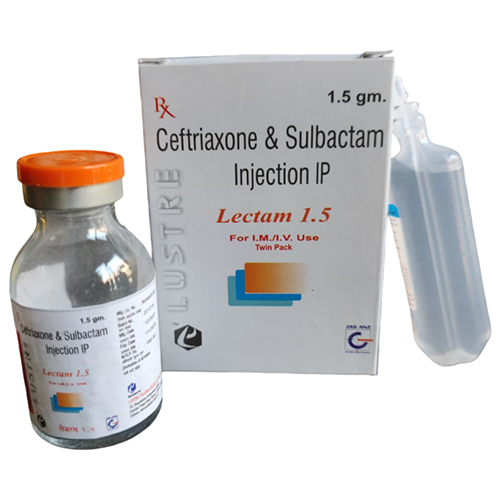 Ceftriaxone And Sulbactam Injection IP 1.5 gm