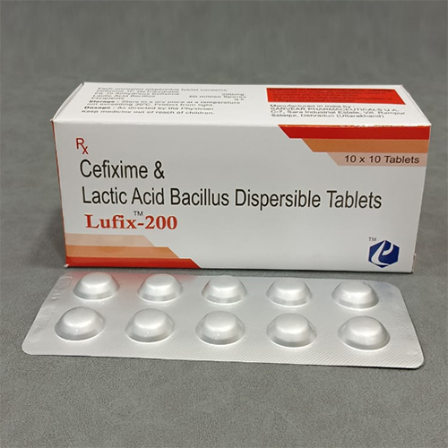 Cefixime And Lactic Acid Bacillus Dispersible Tablets 200 mg