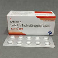 Cefixime And Lactic Acid Bacillus Dispersible Tablets 200 mg