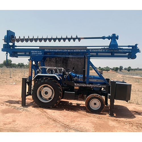Tractor Attachment Solar Pillinga Machine - Color: Blue Paint Coated