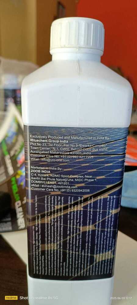 solar panel  cleaning liquid