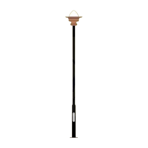 Post Off Lighting Pole - Color: Black