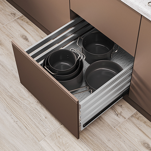 8 Inch Modular Kitchen Plain Basket - Assembly: Carpenter Assembly