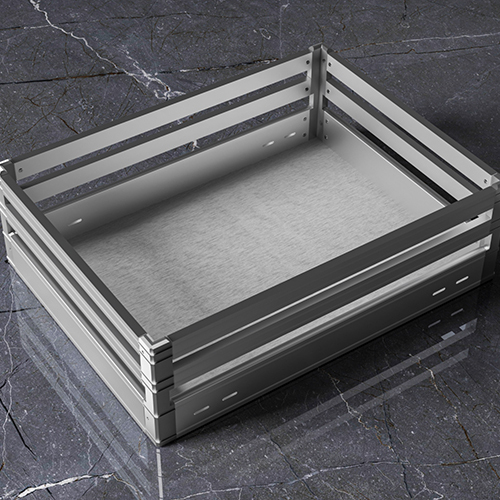 6 Inch Modular Kitchen Plain Basket - Assembly: Carpenter Assembly