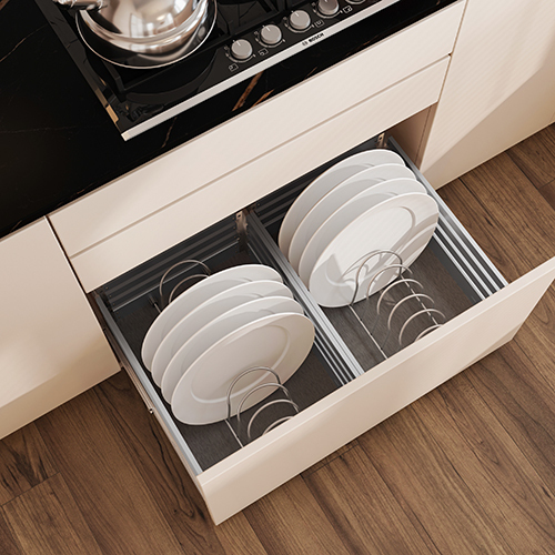 8 Inch Modular Kitchen Thali Basket - Assembly: Carpenter Assembly