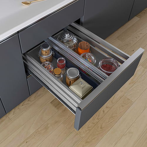 4 Inch Modular Kitchen 6 Partition Basket - Assembly: Carpenter Assembly