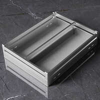 4 Inch Modular Kitchen 4 Partition Basket - Assembly: No Assembly Required