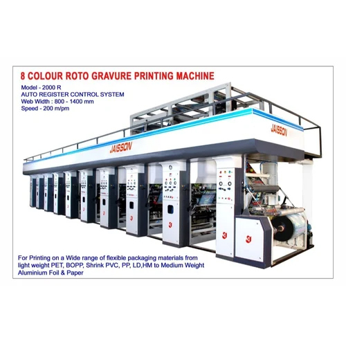 8 colour Rotogravure Printing Line