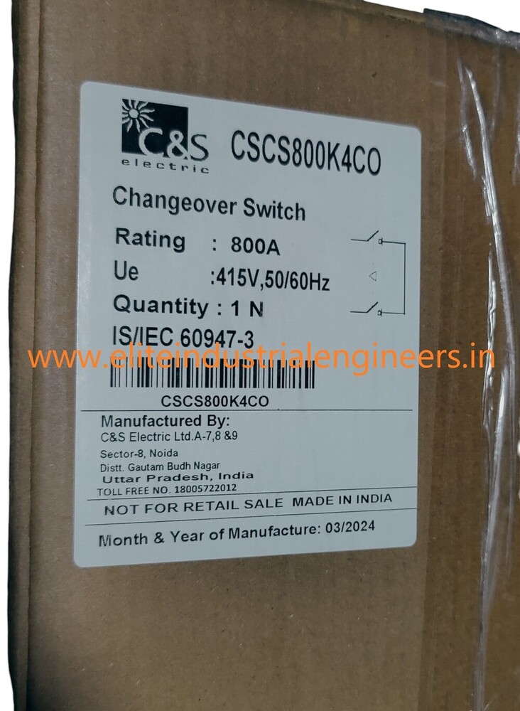C&S CHANGE OVER SWITCH CSCS800K4CO