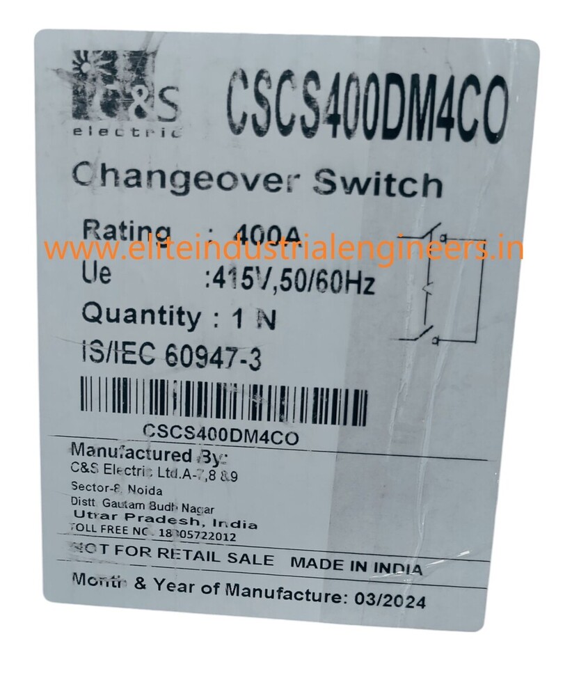 C&S CHANGE OVER SWITCH CSCS400DM4CO