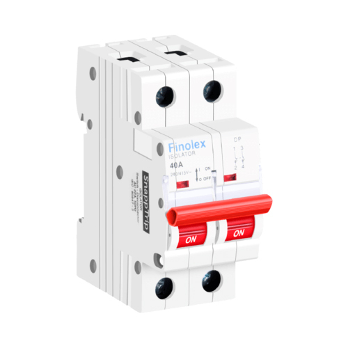 Double Pole Isolators - Plastic Material: Plastic