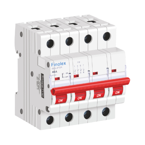 Four Pole Isolators - Plastic Material: Plastic
