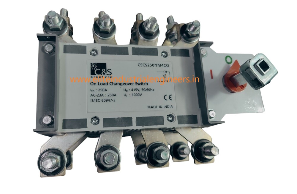 C&s Change Over Switch Cscs250nm4co - 415v Ui, 1000vac-23a, 250a Switch Rating, Durable Design For Reliable Power Management