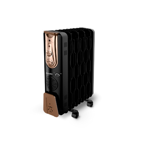 Oil Filled Room Heater - Color: Black