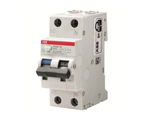 ABB RCBO DS201 M C16 AC30, 2Pole, 16 A, 30 mA  2CSR275080R1164