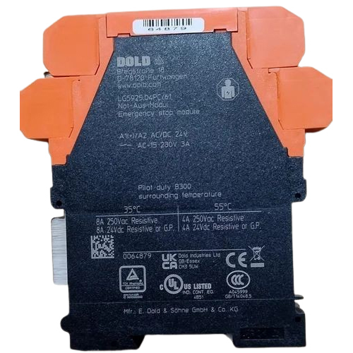 Dold Lg5925. 04Pc-61 Ac-Dv24V Safety Relay - Power Consumption: 2.5 Ampere