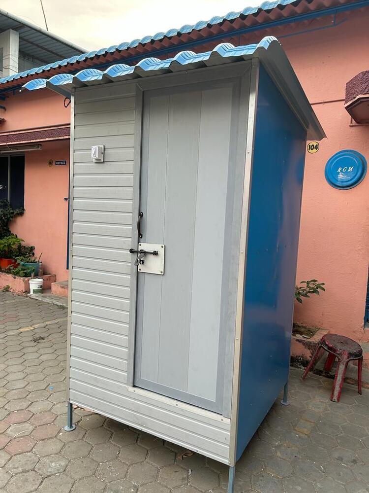 Pvc Mobile Toilet - Color: Grey