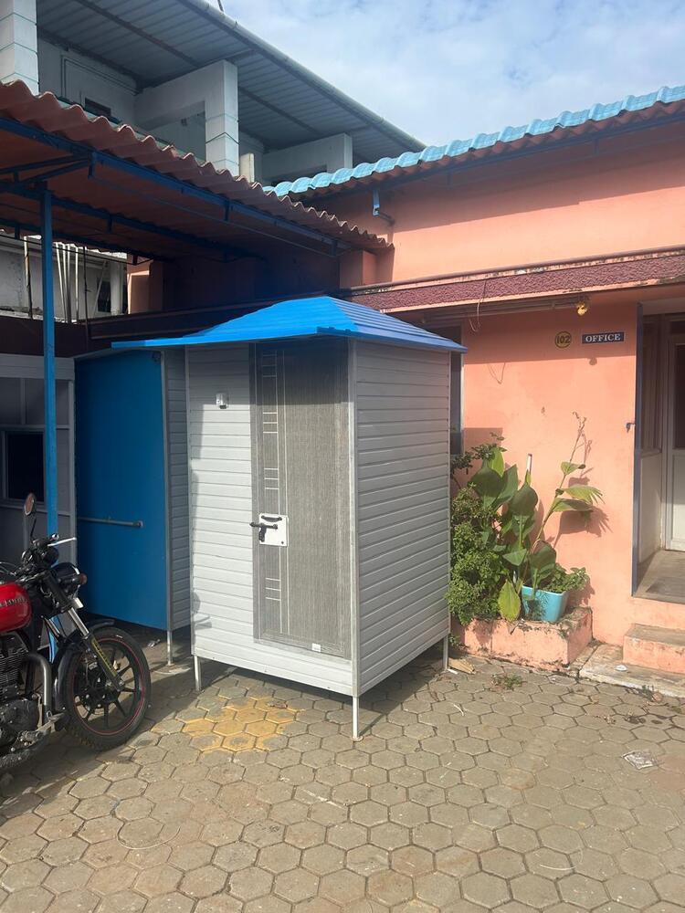 Pvc Mobile Toilet - Color: Grey