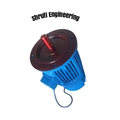 Industrial Flange Mounted Brake Motor - Color: Blue
