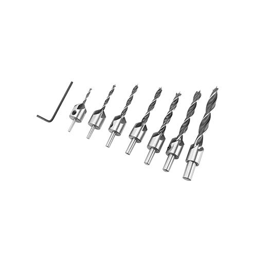 7pcs Hss 5 Flute Countersink Drill Bit