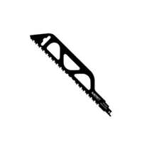 Concrete Reciprocating Saw Blade 305mm - Color: Black