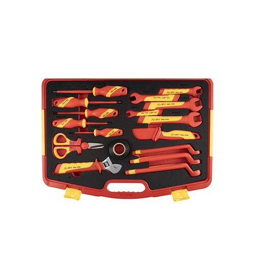 41Pcs Insulated Hand Tool Set - Color: Red