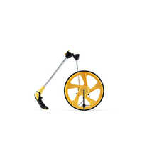 Distance Measuring Wheel - Color: Yellow Silver