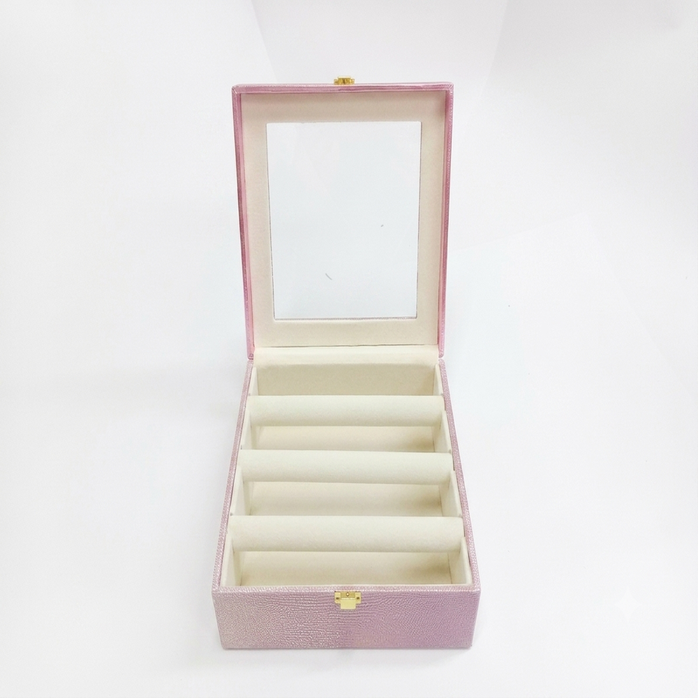 Pu Leather Jewelry Box - Color: Brown