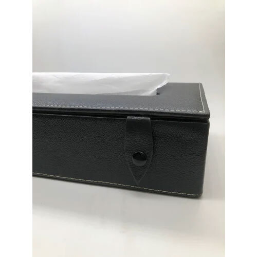 Plain Tissue Paper Box - Color: Black