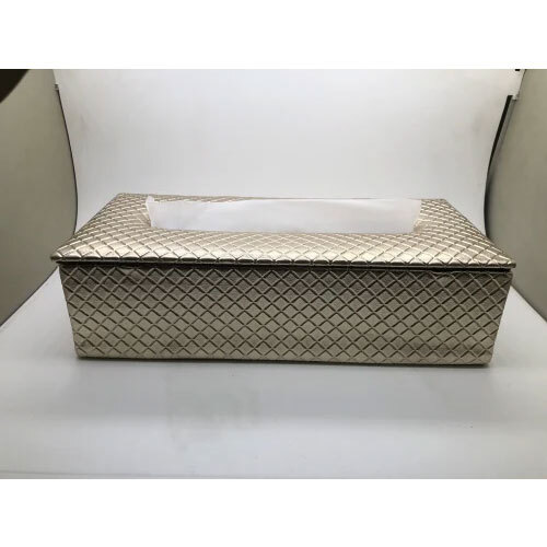 Pu Leather Tissue Box - Color: As Per Requirment