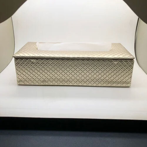 Pu Leather Tissue Box - Color: As Per Requirment