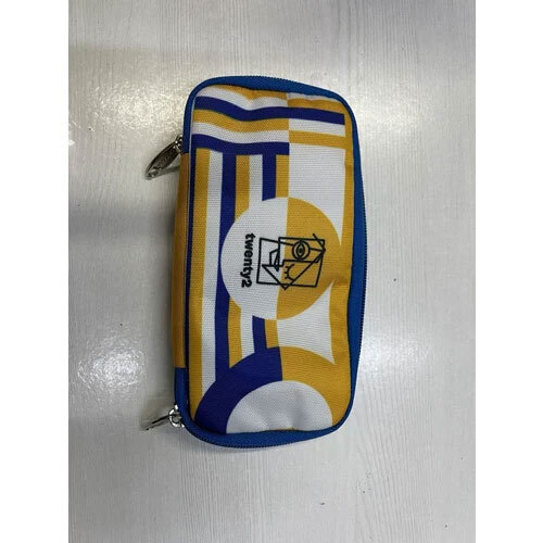 Yellow Polyester Sunglasses Pouch