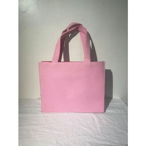 Pink Plain Shopping Bag