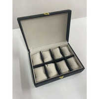 Black PU Wooden Watch Box