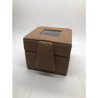 Pu Leather Designer Watch Box - Color: Brown