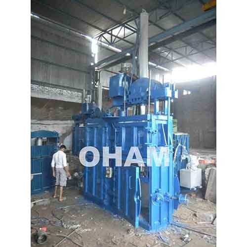Double Box Double Cylinder Waste Paper Baling Machine - Color: Grey