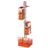 Construction Elevator Hoist - Color: Orange
