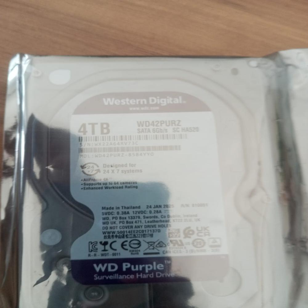 Wd 4tb hard disk with 1 year warranty