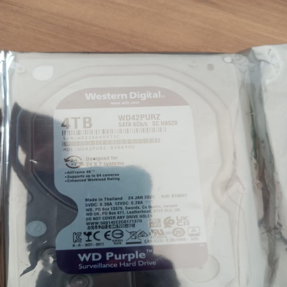 Wd 4tb hard disk with 1 year warranty