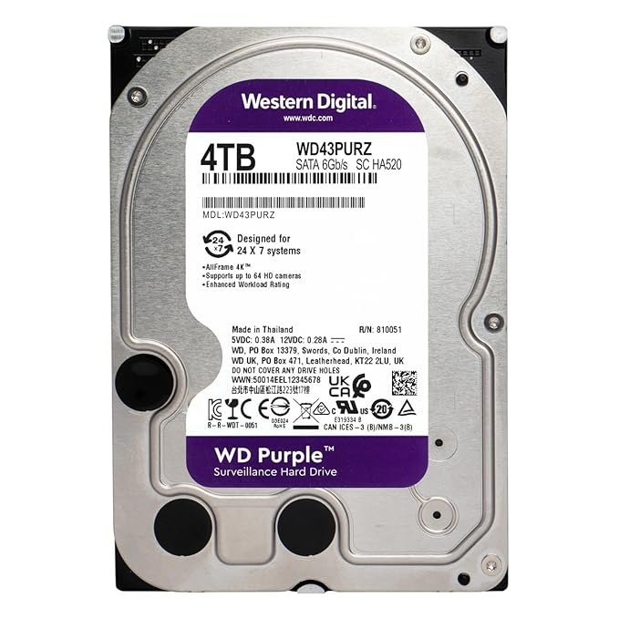 Wd 4tb hard disk with 1 year warranty