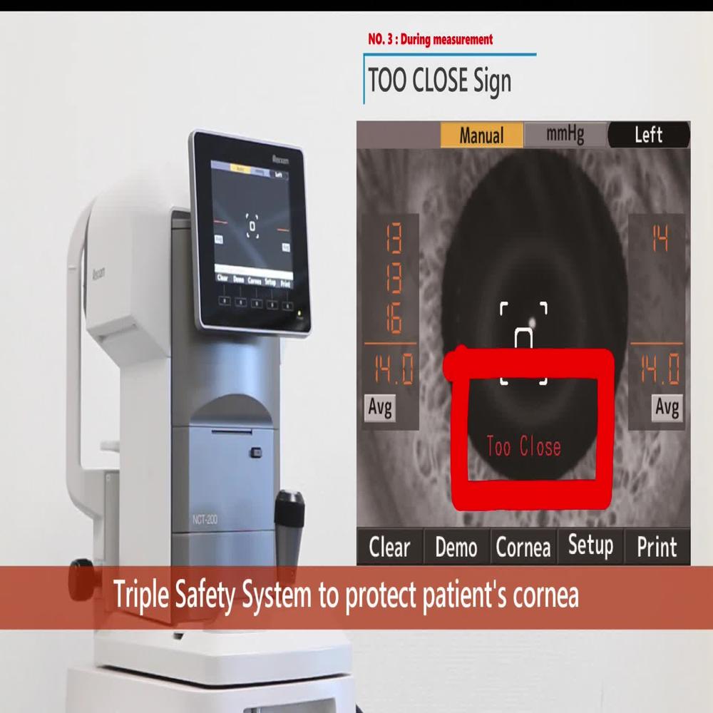 Rexxam Non Contact Tonometer Air Puff Tonometer Model NCT 200