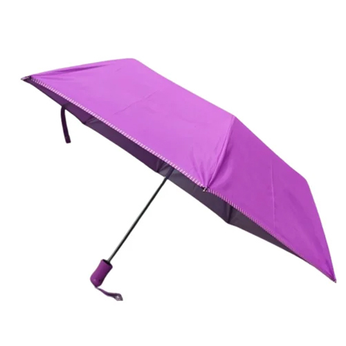 22X8 Inch Three Fold Umbrella - Color: Purple