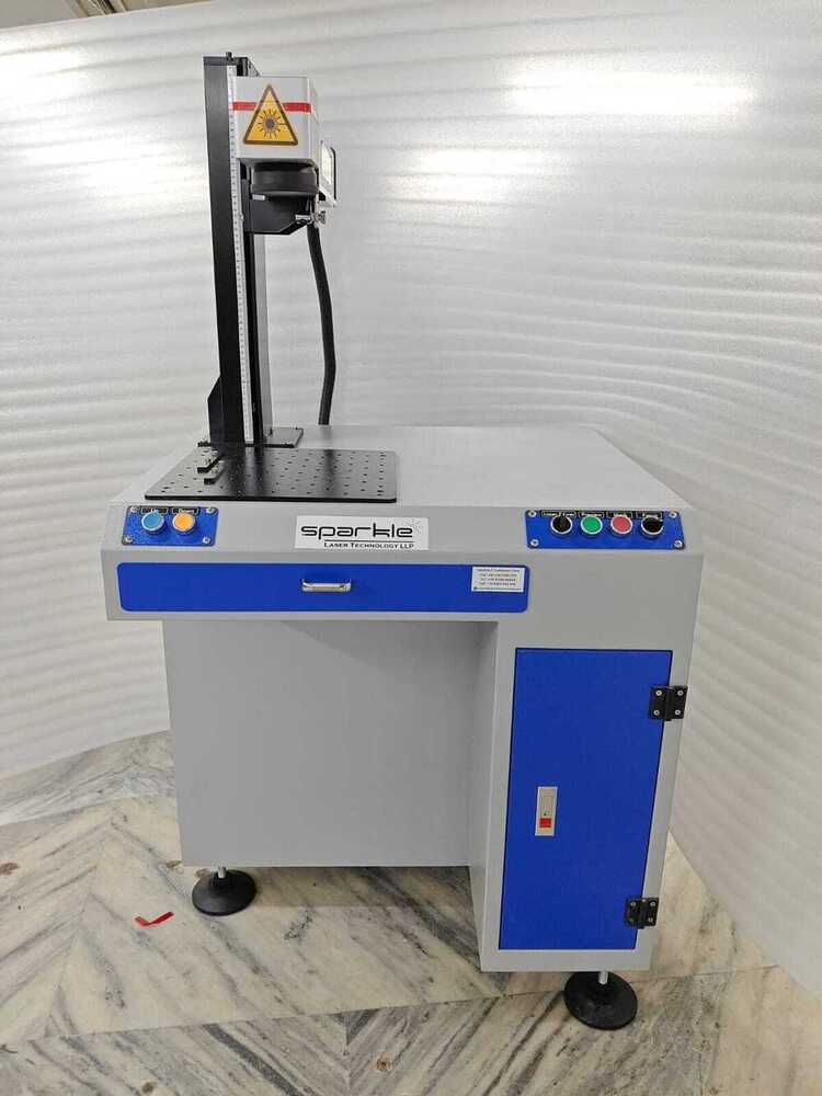 50w Fiber Laser Marking Machine - 110mm X 110mm Marking Area, 0.01-0.03mm Marking Depth, 1064nm Wavelength, Ezcad Control Software, Air Cooling