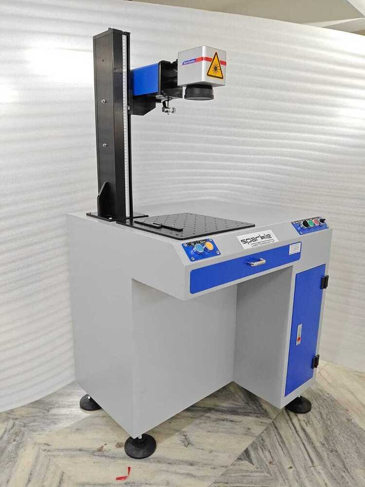 50w Fiber Laser Marking Machine - 110mm X 110mm Marking Area, 0.01-0.03mm Marking Depth, 1064nm Wavelength, Ezcad Control Software, Air Cooling
