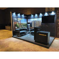 Modular Exhibition Stall - Aluminum & Fabric, Variable Dimensions | Tool-less Assembly, Led Integrated Lighting, Customizable Graphics