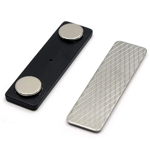 Customized Magnetic Badge - Color: Silver
