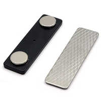 Customized Magnetic Badge - Color: Silver