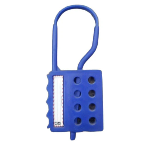 Blue 8 Hole Lockout Hasps - Finish: Matte Finish