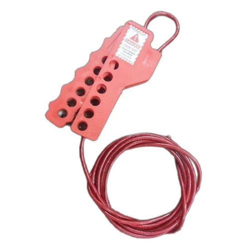 Scissor Type Multi Purpose Cable Lockout - Color: Red